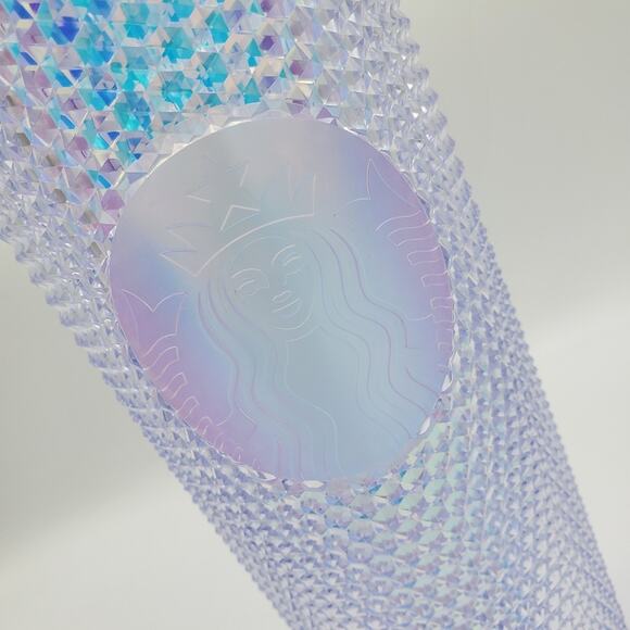 Starbucks OG Unicorn Studded Venti Tumbler Cold Cup Iridescent Silver Straw - Picture 2 of 6
